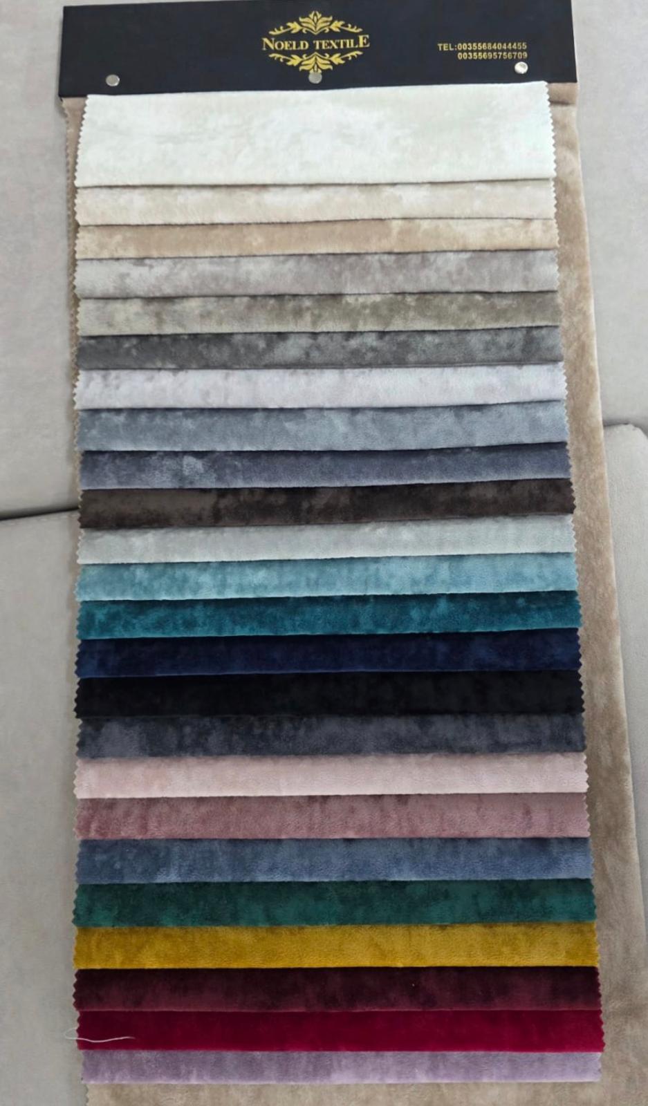 Fabric card with 24 colours